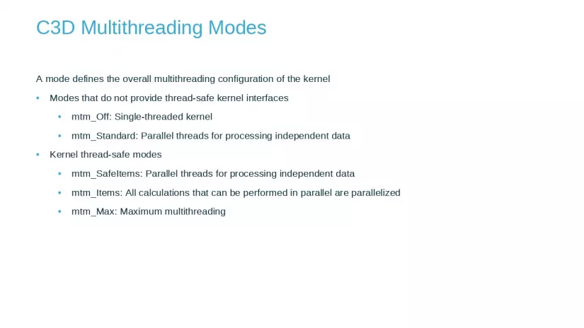 Multithreading? Yes! How to Use the C3D Kernel In Multithreaded Applications, photo 2