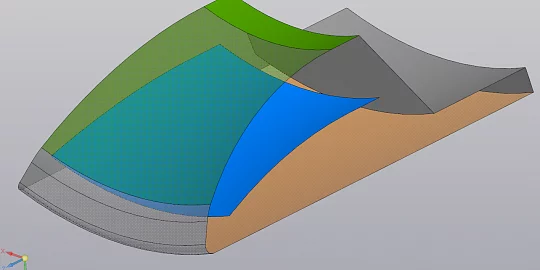 General Spline Midsurfaces in the C3D geometric kernel