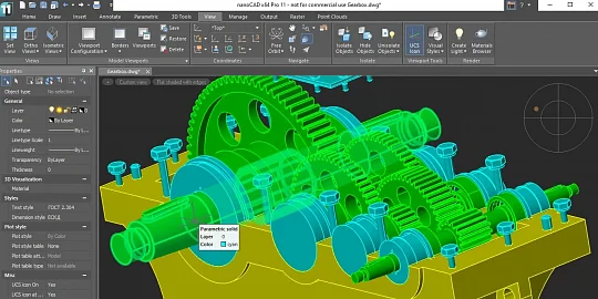 NanoCAD Pro 11 Incorporates New 3D Solid Modeling Kernel C3D From C3D Labs
