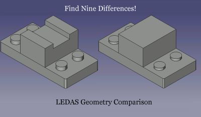 Geometry Comparison technology making it easier for CAD/CAM/CAE software to find differences between similar-looking models